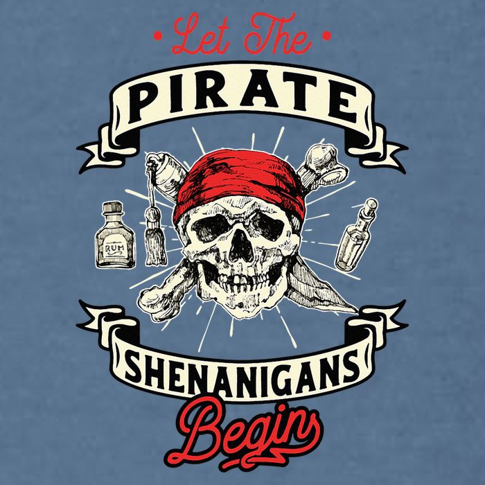 Let The Pirate Shenanigans Begin Crossbones Freebooter Garment-Dyed Sweatshirt