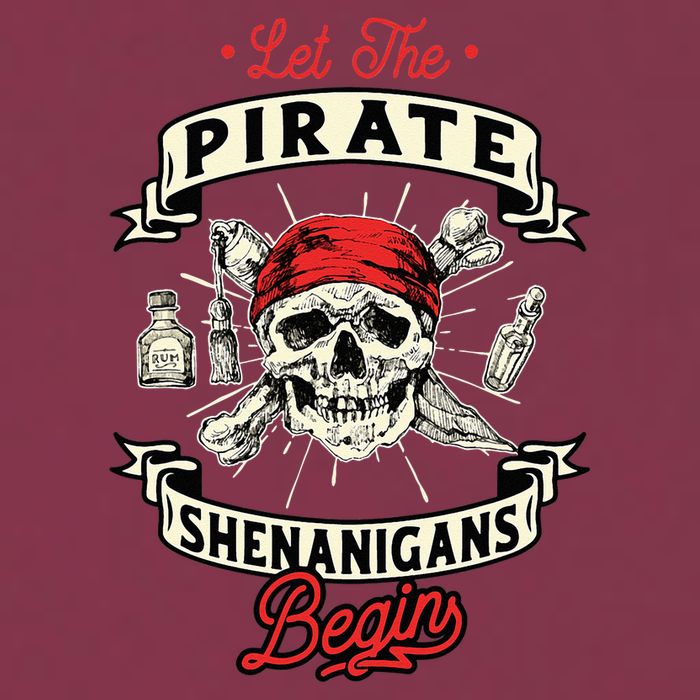 Let The Pirate Shenanigans Begin Crossbones Freebooter 16oz Travel Tumbler