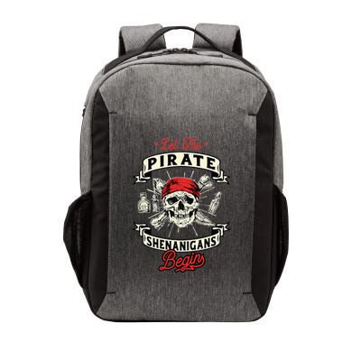 Let The Pirate Shenanigans Begin Crossbones Freebooter Vector Backpack