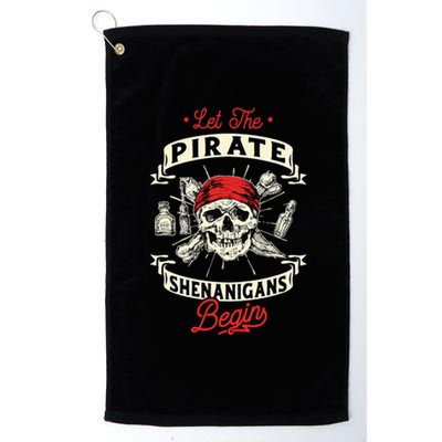 Let The Pirate Shenanigans Begin Crossbones Freebooter Platinum Collection Golf Towel