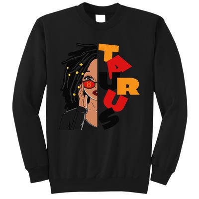 Loc'd Taurus Queen Zodiac Birthday African American Sweatshirt