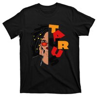 Loc'd Taurus Queen Zodiac Birthday African American T-Shirt