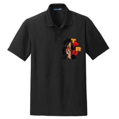 Loc'd Taurus Queen Zodiac Birthday African American Dry Zone Grid Polo