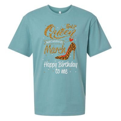 Leopard This Queen Was Born In March Happy Birthday Sueded Cloud Jersey T-Shirt