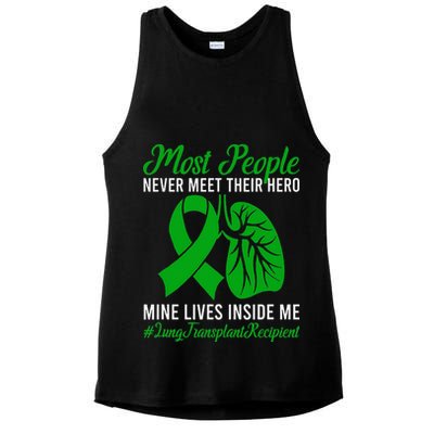 Lung Transplant Recipient Lung Transplant Survivor Ladies PosiCharge Tri-Blend Wicking Tank