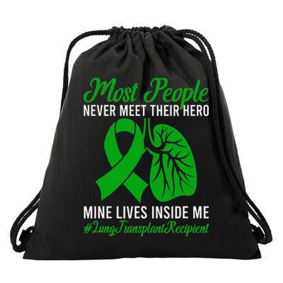 Lung Transplant Recipient Lung Transplant Survivor Drawstring Bag