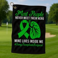 Lung Transplant Recipient Lung Transplant Survivor Golf Towel