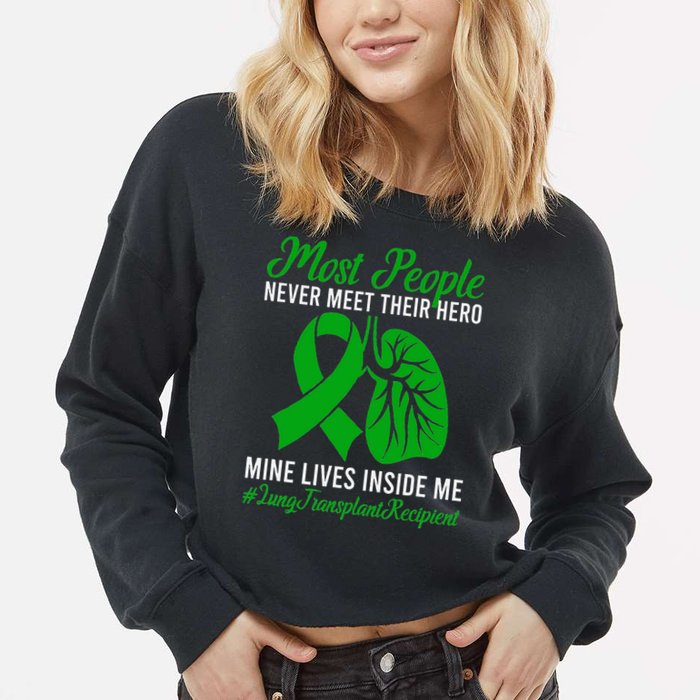 Lung Transplant Recipient Lung Transplant Survivor Cropped Pullover Crew
