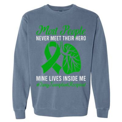 Lung Transplant Recipient Lung Transplant Survivor Garment-Dyed Sweatshirt