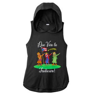 Los Tres Reyes Magos Three Wise Kings Dabbing Christmas Ladies PosiCharge Tri-Blend Wicking Draft Hoodie Tank