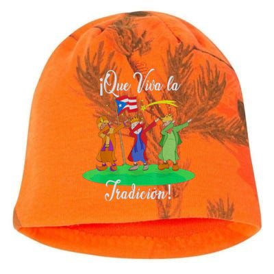 Los Tres Reyes Magos Three Wise Kings Dabbing Christmas Kati - Camo Knit Beanie