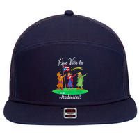 Los Tres Reyes Magos Three Wise Kings Dabbing Christmas 7 Panel Mesh Trucker Snapback Hat