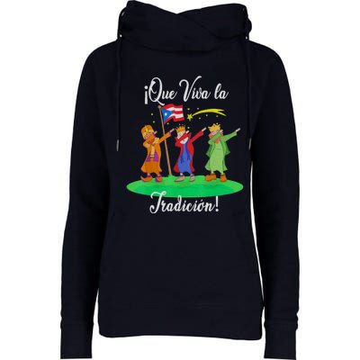 Los Tres Reyes Magos Three Wise Kings Dabbing Christmas Womens Funnel Neck Pullover Hood