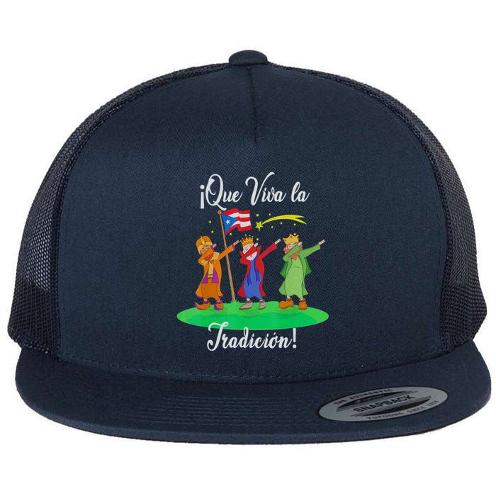 Los Tres Reyes Magos Three Wise Kings Dabbing Christmas Flat Bill Trucker Hat