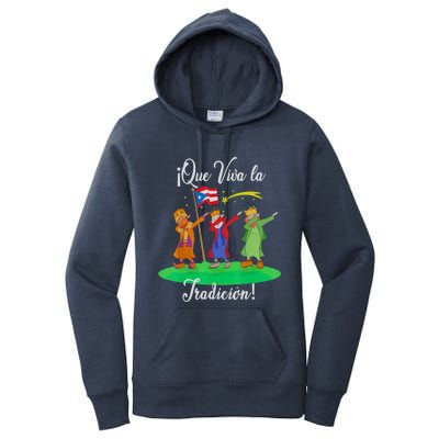 Los Tres Reyes Magos Three Wise Kings Dabbing Christmas Women's Pullover Hoodie