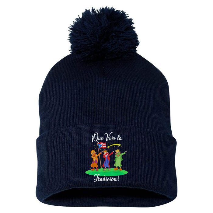 Los Tres Reyes Magos Three Wise Kings Dabbing Christmas Pom Pom 12in Knit Beanie