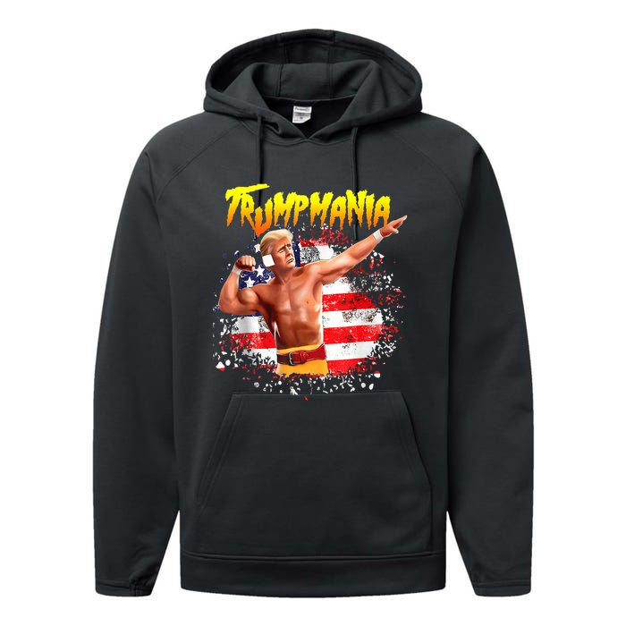 Let Trumpamania Run Wild Brother Trumpamania Trump 2024 Performance Fleece Hoodie