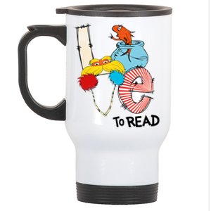 Love To Read Day Teacher Life Read Across America Day Stainless Steel Travel Mug