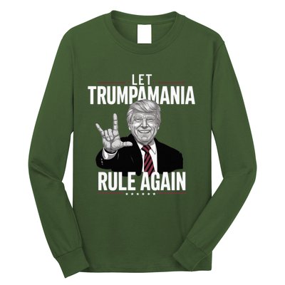 Let Trumpamania Rule Again Trump Wrestling Meme Fake News Trumpamania Long Sleeve Shirt