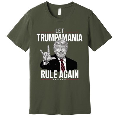 Let Trumpamania Rule Again Trump Wrestling Meme Fake News Trumpamania Premium T-Shirt