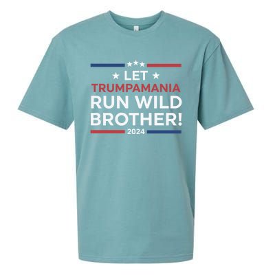 Let Trumpamania Run Wild Brother Trump 2024 Sueded Cloud Jersey T-Shirt