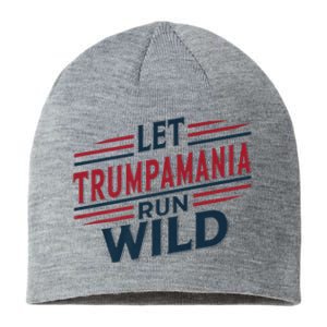 Let Trumpamania Run Wild Trump Wrestling Meme Fake News Network Trump Mania Sustainable Beanie