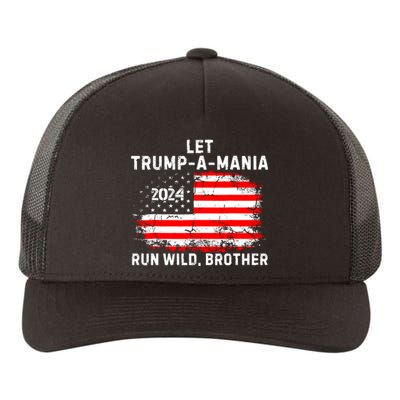 Let Trumpamania Run Wild Brother Yupoong Adult 5-Panel Trucker Hat