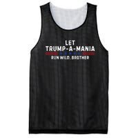 Let Trumpamania Run Wild Brother Trump 2024 Mesh Reversible Basketball Jersey Tank