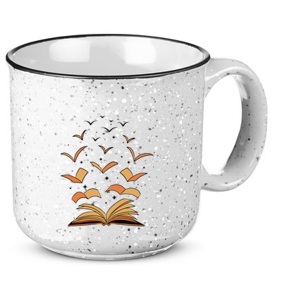 Literature Teacher Reading Books Gift Book Lover 15oz Campfire Ceramic Mug