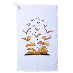 Literature Teacher Reading Books Gift Book Lover Platinum Collection Golf Towel