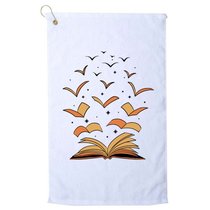 Literature Teacher Reading Books Gift Book Lover Platinum Collection Golf Towel