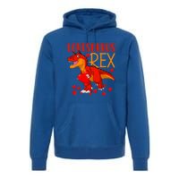 Lovesaurus T Rex Valentines Day Dinosaur Valentine Gift Premium Hoodie