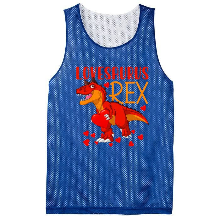 Lovesaurus T Rex Valentines Day Dinosaur Valentine Gift Mesh Reversible Basketball Jersey Tank