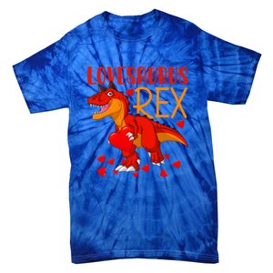 Lovesaurus T Rex Valentines Day Dinosaur Valentine Gift Tie-Dye T-Shirt