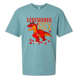 Lovesaurus T Rex Valentines Day Dinosaur Valentine Gift Sueded Cloud Jersey T-Shirt