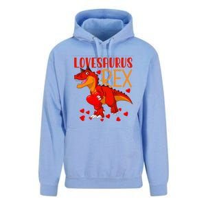 Lovesaurus T Rex Valentines Day Dinosaur Valentine Gift Unisex Surf Hoodie