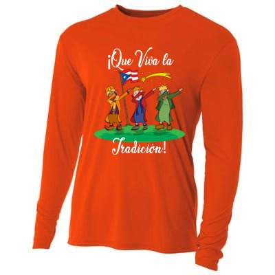 Los Tres Reyes Magos Three Wise Kings Dabbing Christmas Funny Gift Cooling Performance Long Sleeve Crew