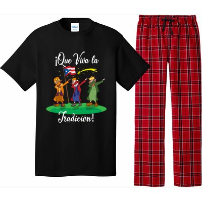 Los Tres Reyes Magos Three Wise Kings Dabbing Christmas Funny Gift Pajama Set