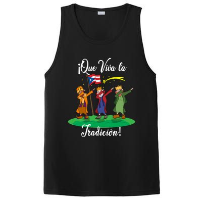 Los Tres Reyes Magos Three Wise Kings Dabbing Christmas Funny Gift PosiCharge Competitor Tank