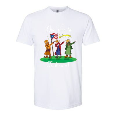 Los Tres Reyes Magos Three Wise Kings Dabbing Christmas Funny Gift Softstyle CVC T-Shirt