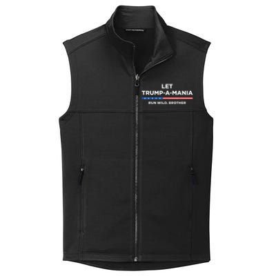 Let Trumpamania Run Wild Brother Trumpamania Trump 2024 Collective Smooth Fleece Vest