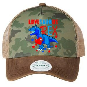 Lovesaurus T Rex Valentines Day Dinosaur Valentine Funny Gift Legacy Tie Dye Trucker Hat