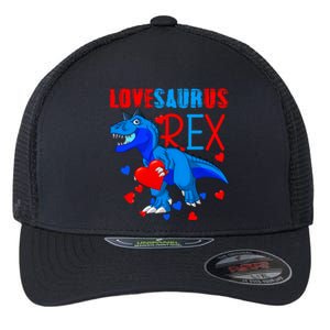 Lovesaurus T Rex Valentines Day Dinosaur Valentine Funny Gift Flexfit Unipanel Trucker Cap