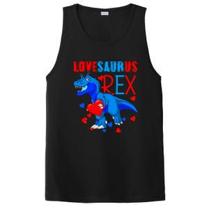 Lovesaurus T Rex Valentines Day Dinosaur Valentine Funny Gift PosiCharge Competitor Tank