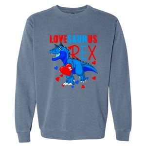 Lovesaurus T Rex Valentines Day Dinosaur Valentine Funny Gift Garment-Dyed Sweatshirt