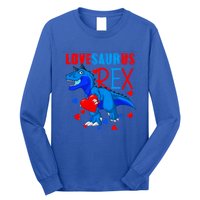 Lovesaurus T Rex Valentines Day Dinosaur Valentine Funny Gift Long Sleeve Shirt