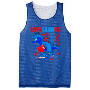 Lovesaurus T Rex Valentines Day Dinosaur Valentine Funny Gift Mesh Reversible Basketball Jersey Tank