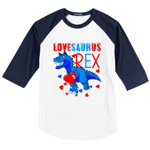 Lovesaurus T Rex Valentines Day Dinosaur Valentine Funny Gift Baseball Sleeve Shirt