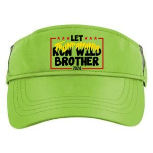 Let Trumpamania Run Wild Brother Trump 2024 Adult Drive Performance Visor