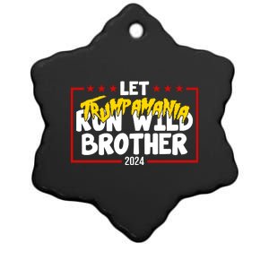 Let Trumpamania Run Wild Brother Trump 2024 Ceramic Star Ornament